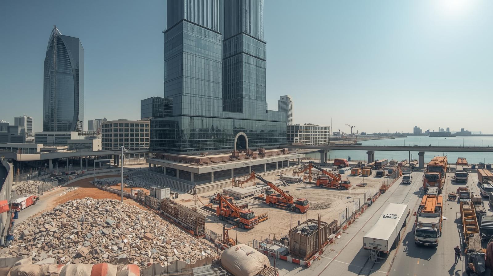 Building Waste Removal Dubai Wharf Tower 2 (2)