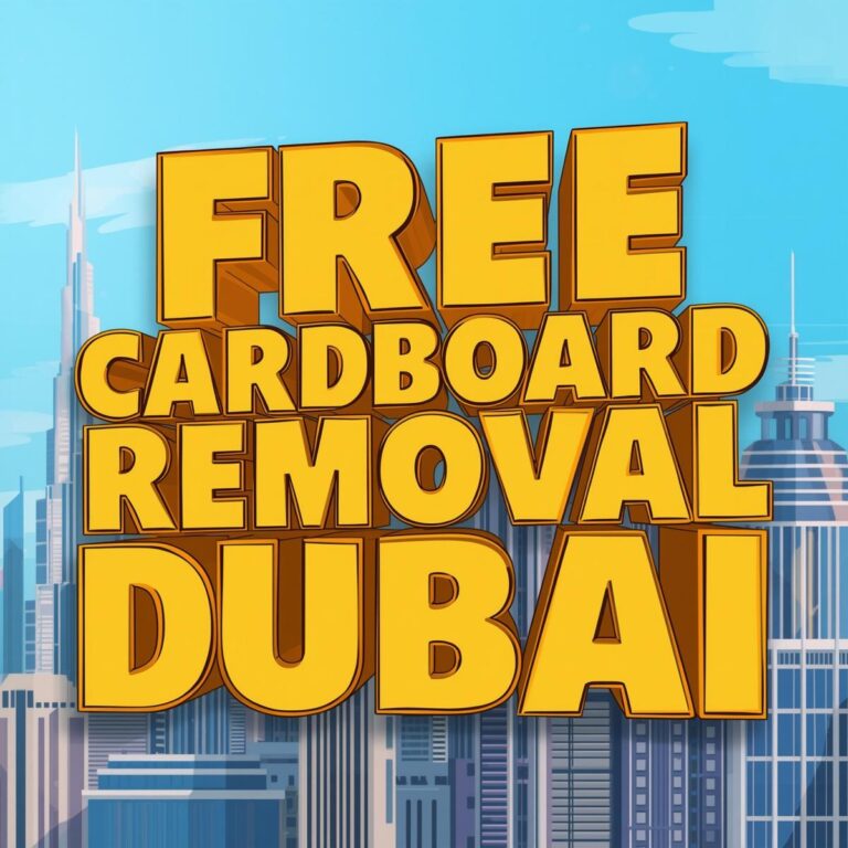 Free Cardboard Removal Dubai