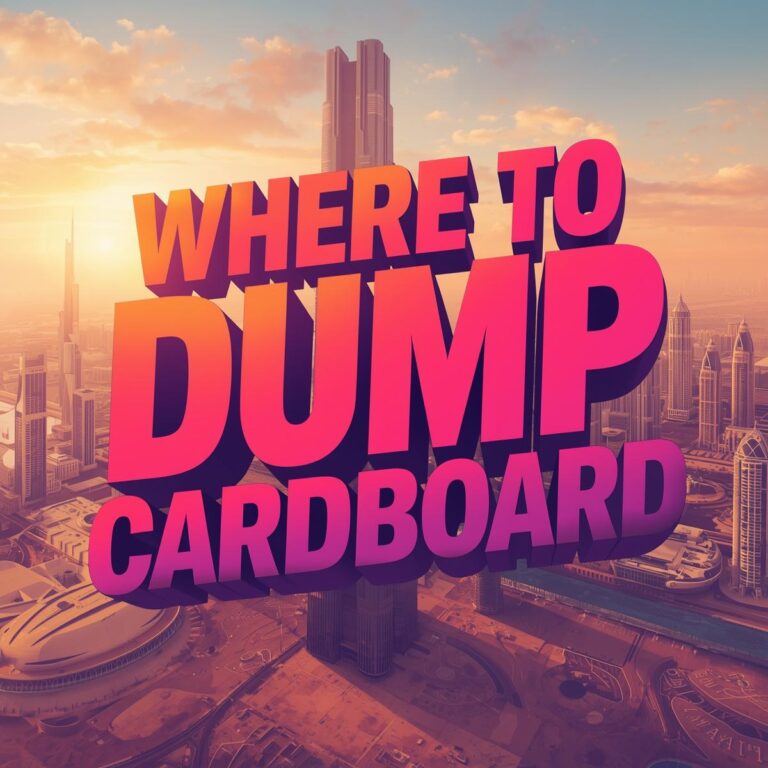 Where to Dump Cardboard