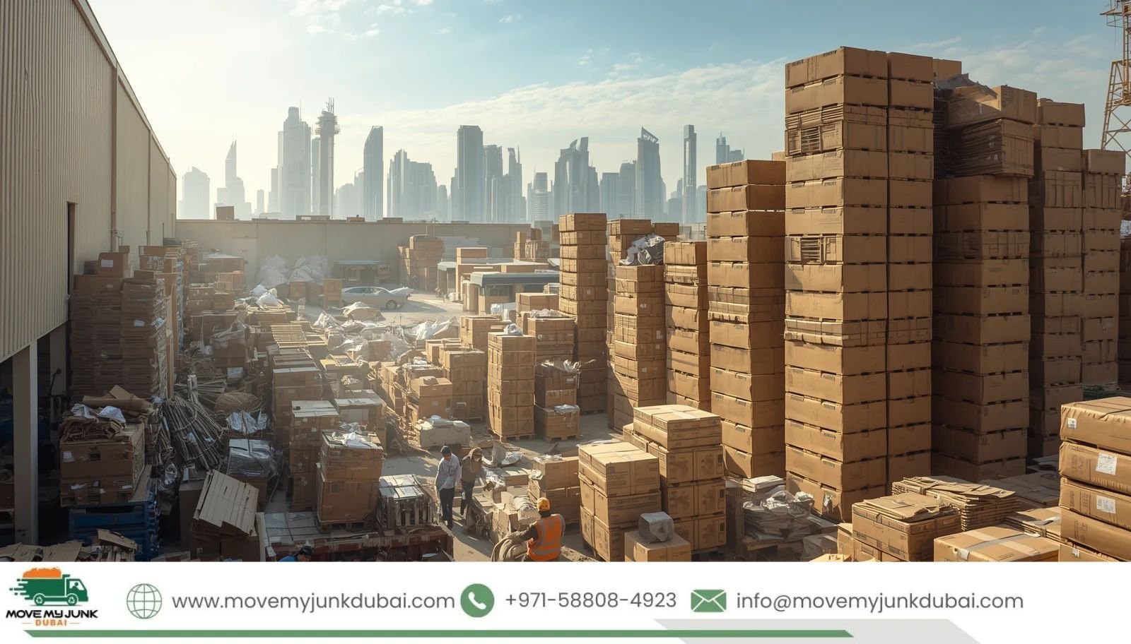 Business cardboard recycling service Dubai