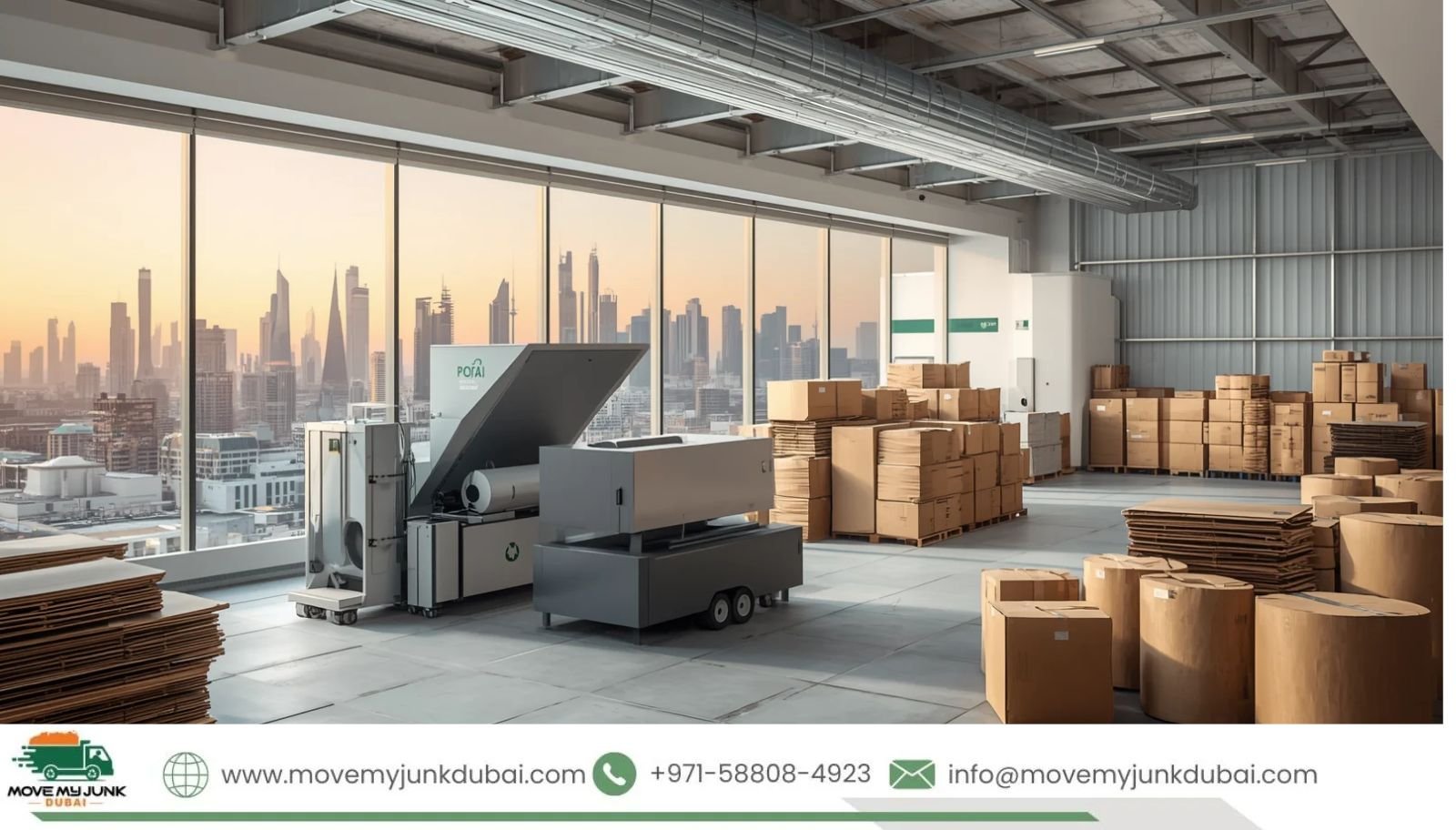 Dubai commercial cardboard recycling service