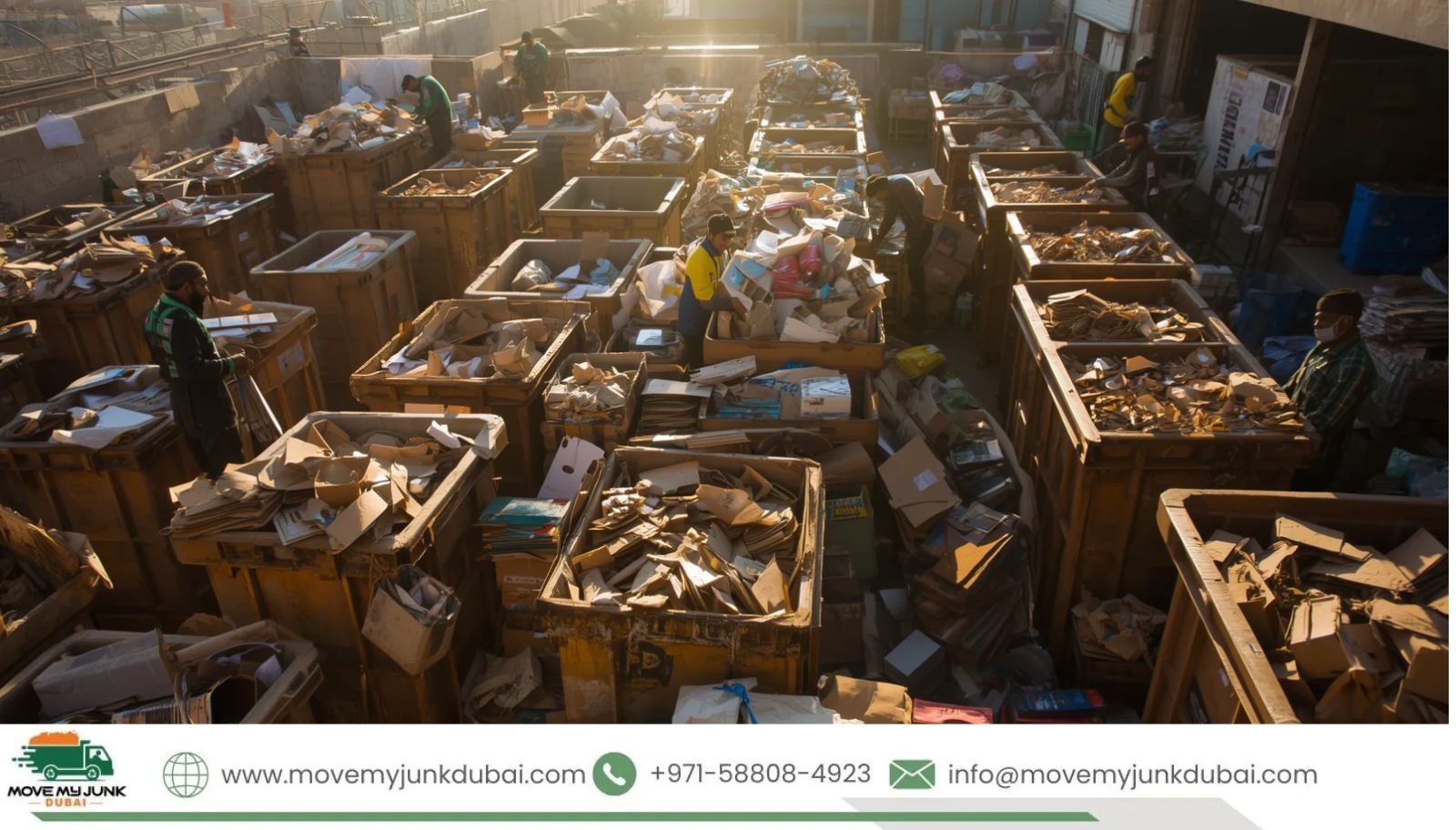 Commercial cardboard waste recycling Dubai
