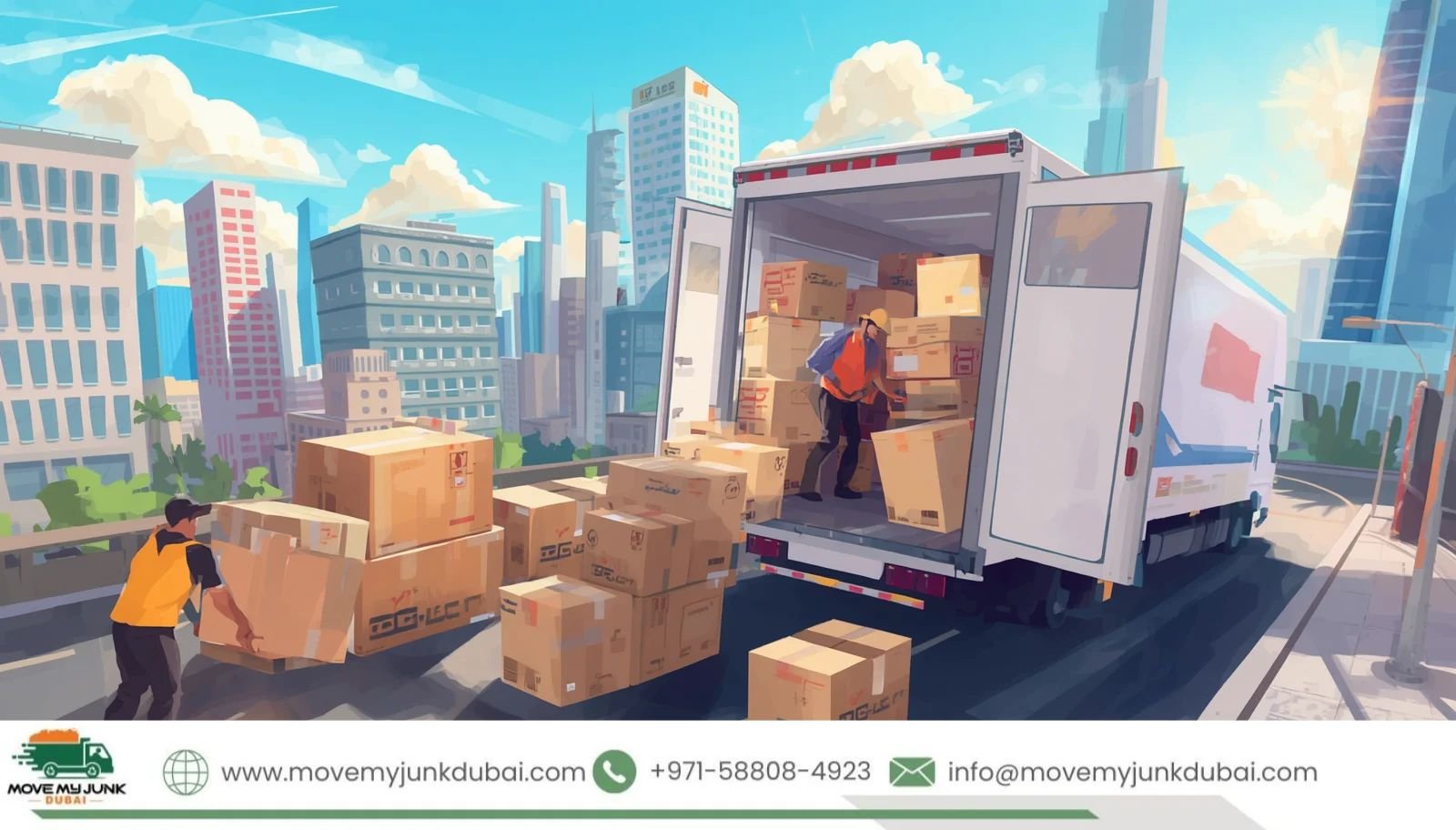 Moving Box Removal Dubai for used cartons