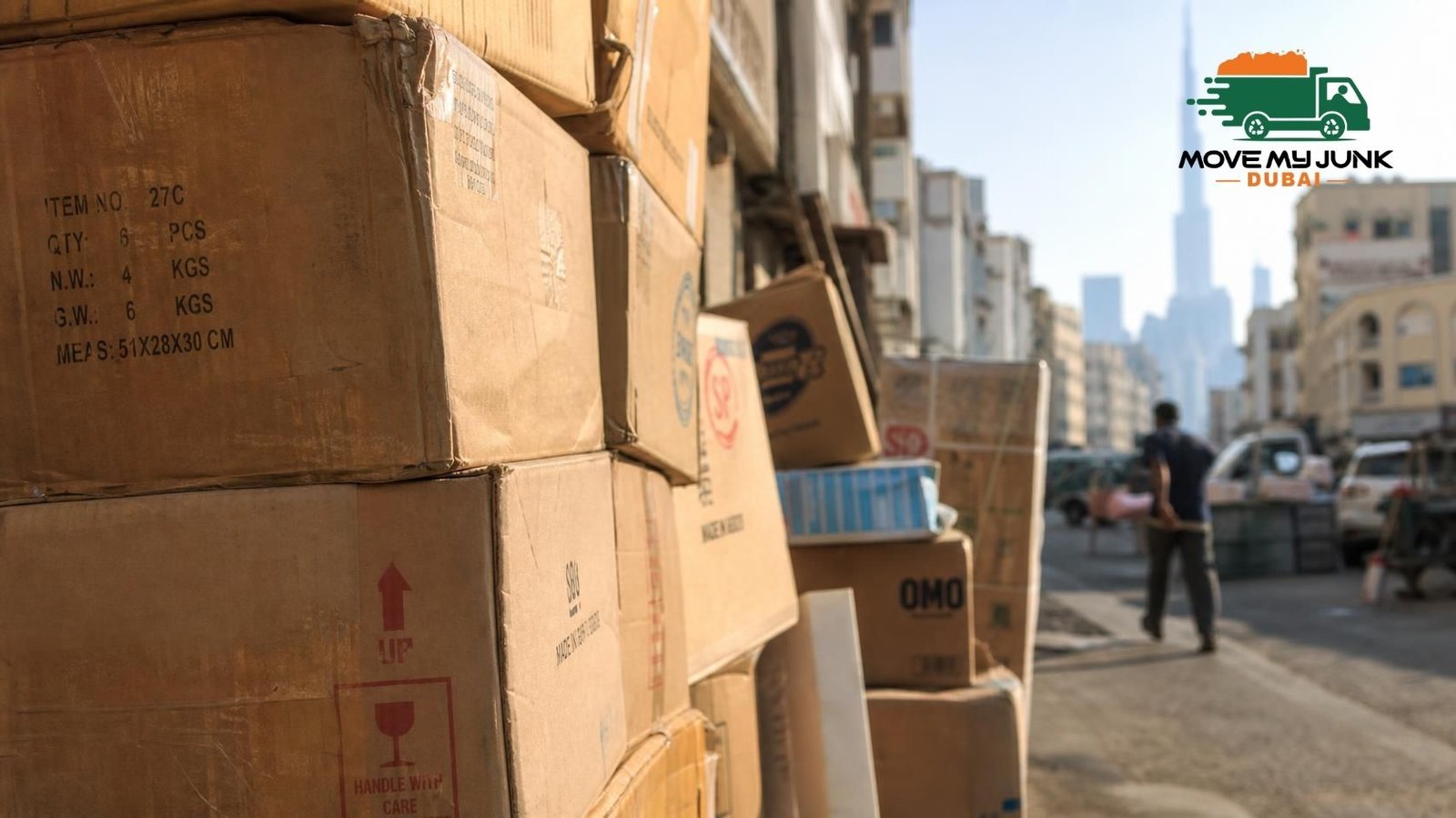 Thick Cardboard Boxes Removal Dubai